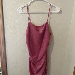 Amazon Sparkling Pink Mini Dress